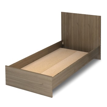 Κρεβάτι Art Maison Joseph χρώμα καρυδί 100x200εκ.