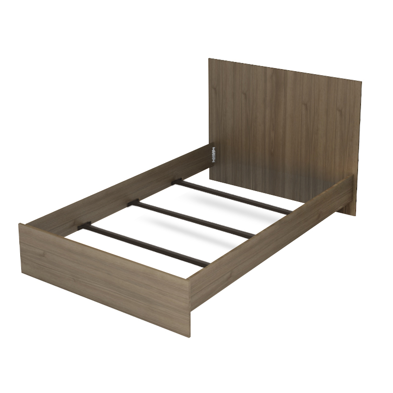 Κρεβάτι Art Maison Joseph χρώμα καρυδί 120x200εκ.