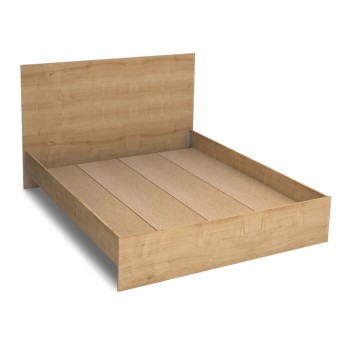 Κρεβάτι Art Maison Joseph χρώμα φυσικό οξιάς 150x200εκ.