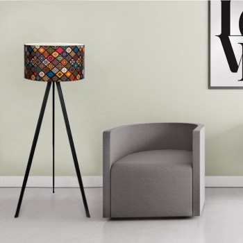 Φωτιστικό δαπέδου Art Maison Δονούσα - Black Multicolor (38x21x140εκ.)