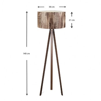 Φωτιστικό δαπέδου Art  Maison Δονούσα - Wallnut Brown (38x21x140εκ.)