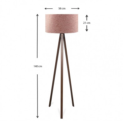 Φωτιστικό δαπέδου Art Maison Δονούσα - Walnut Dusty Rose (38x38x140εκ.) Φωτιστικό δαπέδου Art Maison Δονούσα - Walnut Dusty Rose (38x38x140εκ.)