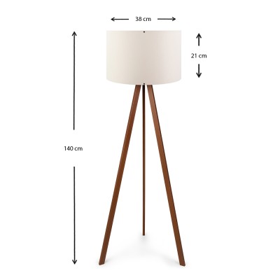 Φωτιστικό δαπέδου Art Maison Δονούσα - Walnut Beige (38x21x140cm)