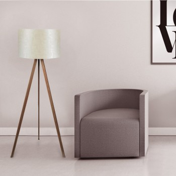 Φωτιστικό δαπέδου Art Maison Δονούσα - Beige Walnut (38x21x140εκ.)
