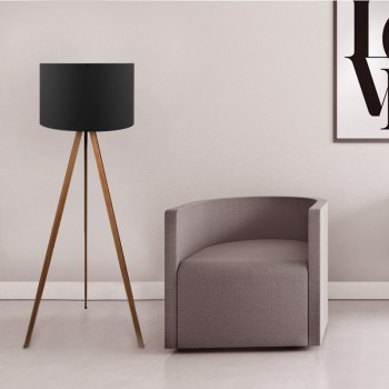 Φωτιστικό δαπέδου Art Maison Δονούσα - Walnut Black (38x21x140εκ.)