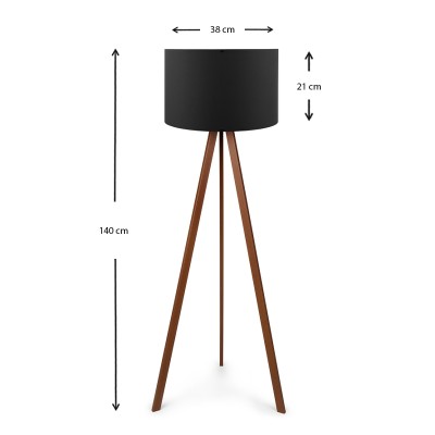 Φωτιστικό δαπέδου Art Maison Δονούσα - Walnut Black (38x21x140εκ.) Φωτιστικό δαπέδου Art Maison Δονούσα - Walnut Black (38x21x140εκ.)