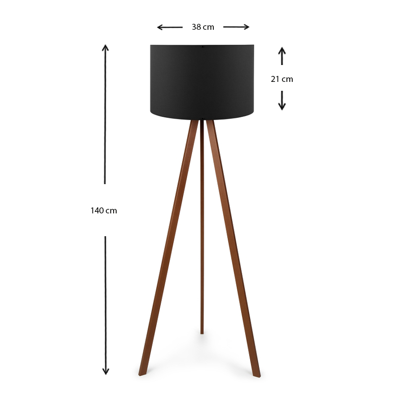 Φωτιστικό δαπέδου Art Maison Δονούσα - Walnut Black (38x21x140εκ.) Φωτιστικό δαπέδου Art Maison Δονούσα - Walnut Black (38x21x140εκ.)