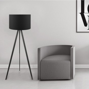 Φωτιστικό δαπέδου Art Maison Δονούσα - Black (38x21x140εκ.)