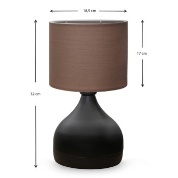 ΦΩΤΙΣΤΙΚΟ ΕΠΙΤΡΑΠΕΖΙΟ ART MAISON SAFI - BROWN BLACK (18,5x17x32εκ.)
