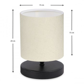 Φωτιστικό επιτραπέζιο Art Maison ΥΣΤΕΡΝΙΑ - Cream Black (15x16x22εκ.)