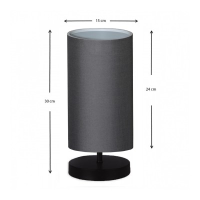 Φωτιστικό επιτραπέζιο Art Maison Καλύδων - Charcoal (15x24x30εκ.)