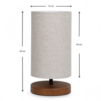 Φωτιστικό επιτραπέζιο Art Maison Καλύδων - Light Brown (15x15x30εκ.)