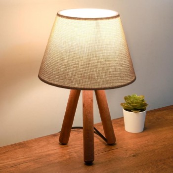 Φωτιστικό επιτραπέζιο Art Maison ΜΟΥΣΤΑΔΟΣ - Beige Brown (22x14x32εκ.)