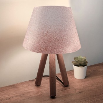 Φωτιστικό επιτραπέζιο Art Maison ΜΟΥΣΤΑΔΟΣ -Pink Brown (22x14x32εκ.)