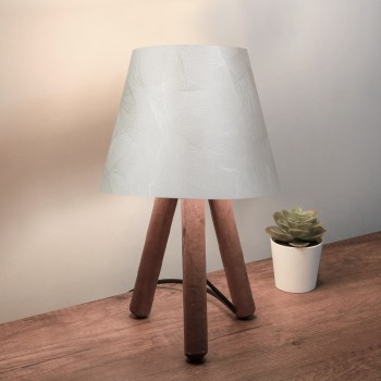 Φωτιστικό επιτραπέζιο Art Maison ΜΟΥΣΤΑΔΟΣ - White Brown (22x14x32εκ.)
