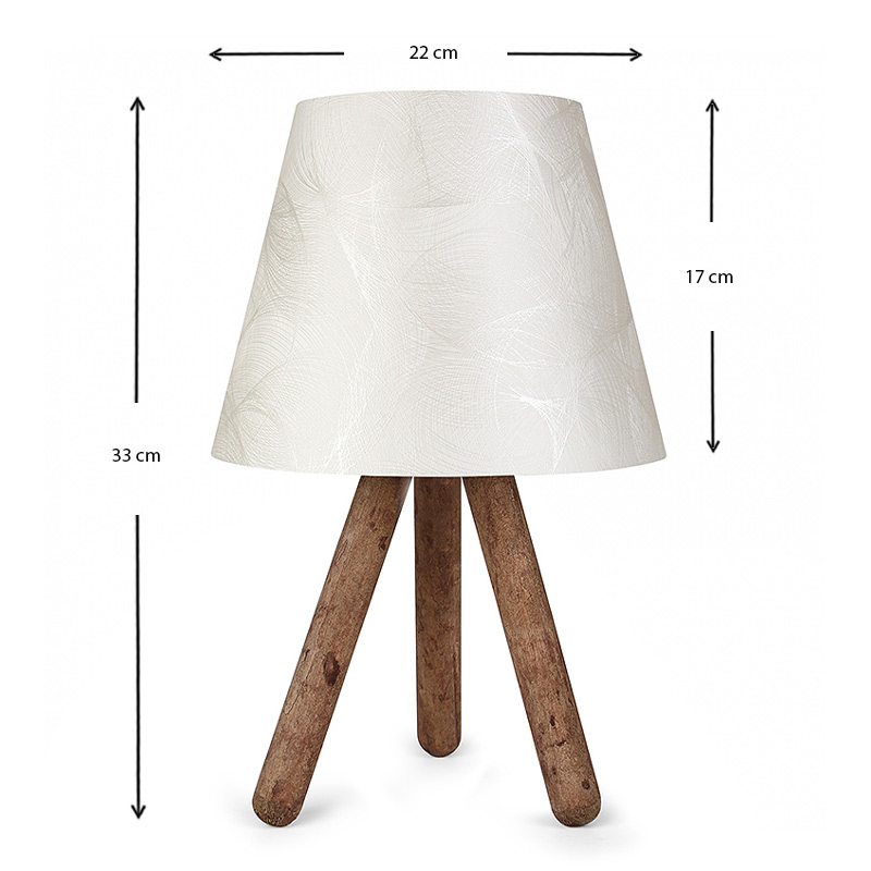 Φωτιστικό επιτραπέζιο Art Maison ΜΟΥΣΤΑΔΟΣ - White Brown (22x14x32εκ.) Φωτιστικό επιτραπέζιο Art Maison ΜΟΥΣΤΑΔΟΣ - White Brown (22x14x32εκ.)
