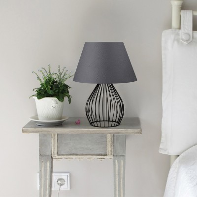 Φωτιστικό επιτραπέζιο Art Maison Νικολονήσι - Gray Black (22x17x36εκ.)