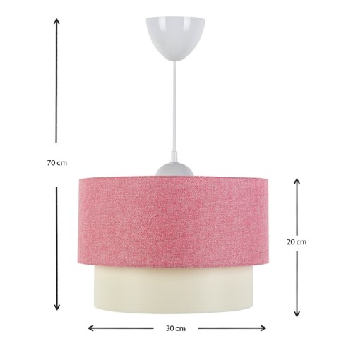 Φωτιστικό οροφής Art Maison Νίπος - Pink (30x20x55εκ.)