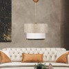 Φωτιστικό οροφής Art Maison Έλος - Cream Gold (30x20x70εκ.)
