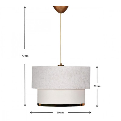 Φωτιστικό οροφής Art Maison Έλος - White Gold (30x20x70εκ.) Φωτιστικό οροφής Art Maison Έλος - White Gold (30x20x70εκ.)
