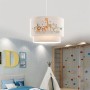 Φωτιστικό οροφής  Art Maison Αγαθονήσι υφασμάτινο μονόφωτο με χαριτωμένα ζωάκια 30x20x70εκ.