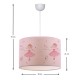 Παιδικό φωτιστικό οροφής Art Maison Αγαθονήσι - Pink (28x21x70εκ.)
