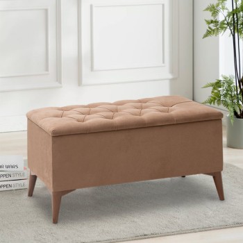 Σκαμπώ Ταμπουρέ Art Maison ΑΝΤΙΨΑΡΑ - Beige (90x40x50εκ.)