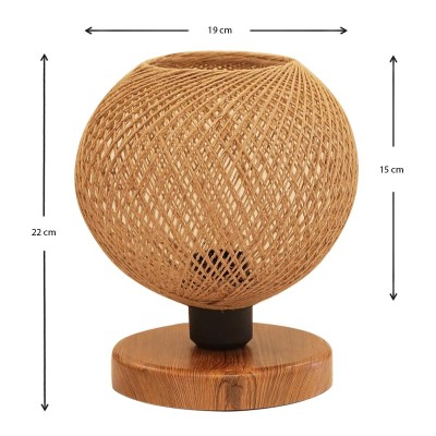 Φωτιστικό επιτραπέζιο Art Maison Ψύλλος - Natural Brown (19x15x22εκ.) Φωτιστικό επιτραπέζιο Art Maison Ψύλλος - Natural Brown (19x15x22εκ.)