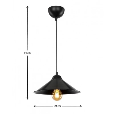 Φωτιστικό οροφής Art Maison Αμουργέλες - Black (24x24x70εκ.)