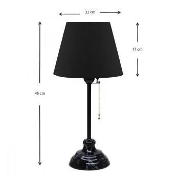Φωτιστικό επιτραπέζιο Art Maison Ψύλλος - Black (Φ22x45εκ.)
