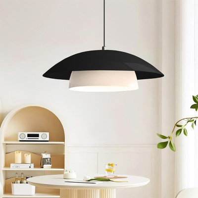 Φωτιστικό οροφής Art Maison Wavyleaf E27 μεταλλικό μονόφωτο χρώμα μαύρο Ø36x100εκ.