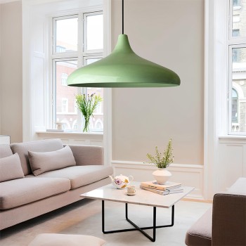 Φωτιστικό οροφής Art Maison Sweetspire E27 μεταλλικό μονόφωτο χρώμα μέντα Ø31x100εκ.