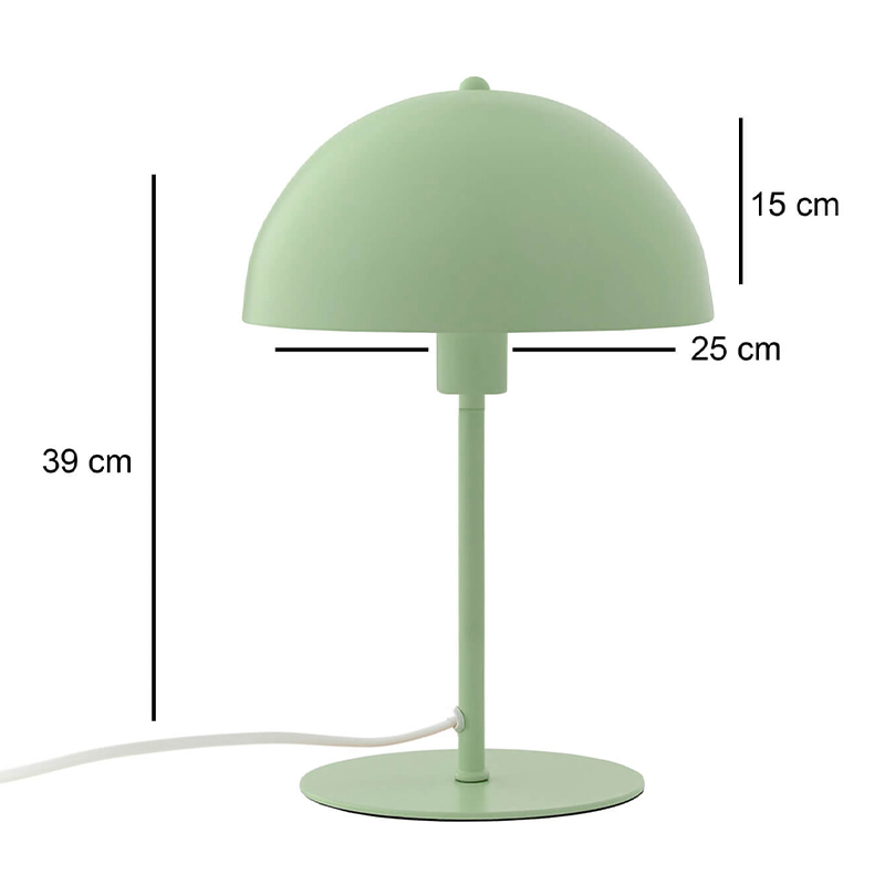 Φωτιστικό επιτραπέζιο Art Maison Toadflax E27 μεταλλικό χρώμα μέντα Ø25x39εκ.