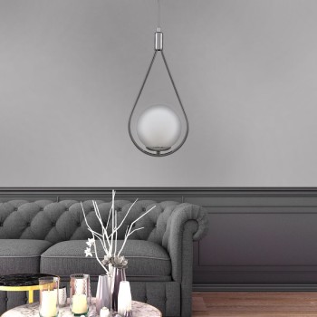 Φωτιστικό οροφής Art Maison Σύρνα - Silver (20x20x85εκ.)