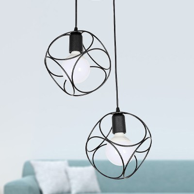 Φωτιστικό οροφής Art Maison Σεριφοπούλα - Black (35x35x70εκ.)