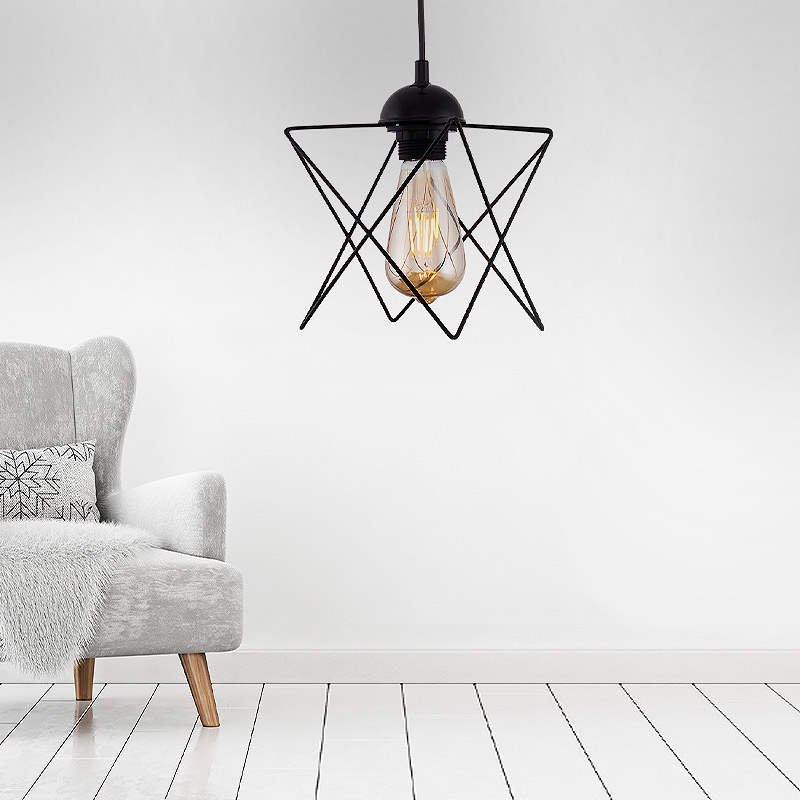 Φωτιστικό οροφής Art Maison Αμιράς - Black (17x17x70εκ.)