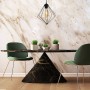 Φωτιστικό οροφής Art Maison Akito E27 μεταλλικό μονόφωτο χρώμα μαύρο 24x24x72εκ.
