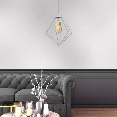 Φωτιστικό οροφής Art Maison Akito E27 μεταλλικό μονόφωτο χρώμα λευκό 24x24x72εκ. Φωτιστικό οροφής Art Maison Akito E27 μεταλλικό μονόφωτο χρώμα λευκό 24x24x72εκ.