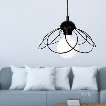 Φωτιστικό οροφής Art Maison Αρκοί - Black (25x25x60εκ.)