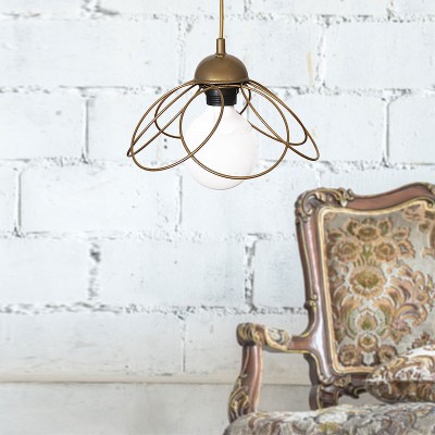 Φωτιστικό οροφής Art Maison Αρκοί - Gold (25x25x60εκ.)