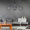 Φωτιστικό οροφής Τρίφωτο Art Maison Μεσελέροι - Silver (53x53x61εκ.)