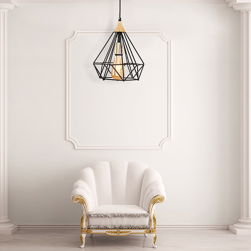 Φωτιστικό οροφής Art Maison Απεσωκάρι - Black (22x22x80εκ.)