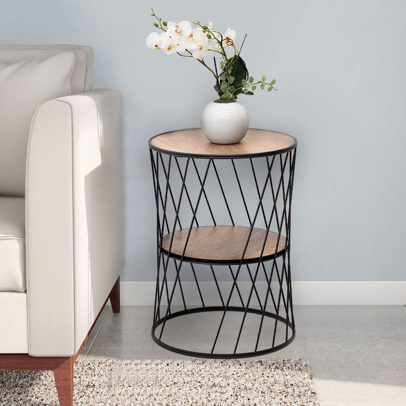 Βοηθητικό τραπεζάκι Art Maison Αντίπαξοι - Black Walnut (32x32x44εκ.)