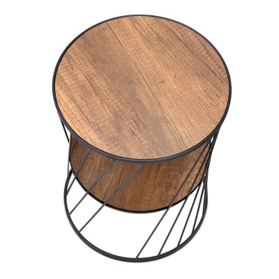 Βοηθητικό τραπεζάκι Art Maison Αντίπαξοι - Black Walnut (32x32x44εκ.)