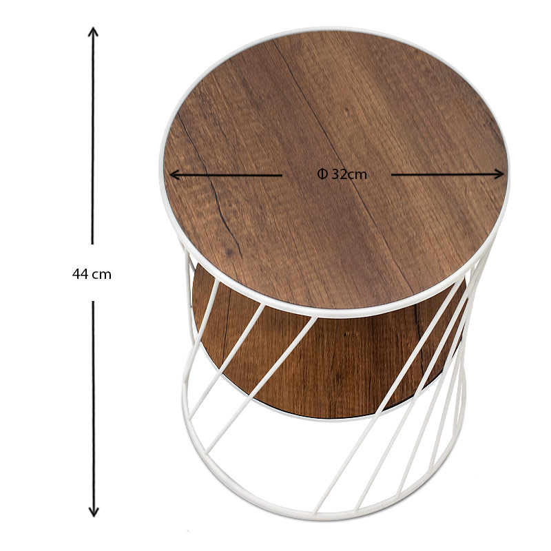 Βοηθητικό τραπεζάκι Art Maison Αντίπαξοι - White Walnut (32x32x44εκ.) Βοηθητικό τραπεζάκι Art Maison Αντίπαξοι - White Walnut (32x32x44εκ.)