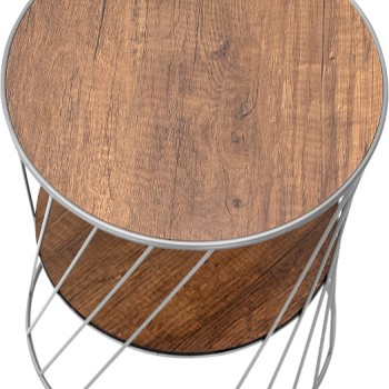 Βοηθητικό τραπεζάκι Art Maison Αντίπαξοι - Silver Walnut (32x32x44εκ.)