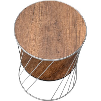 Βοηθητικό τραπεζάκι Art Maison Αντίπαξοι - Silver Walnut (32x32x44εκ.)