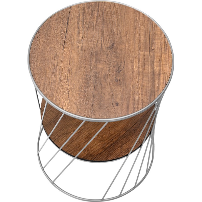 Βοηθητικό τραπεζάκι Art Maison Αντίπαξοι - Silver Walnut (32x32x44εκ.)