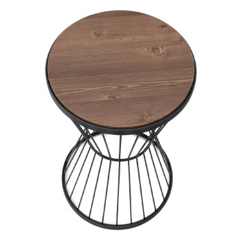 Βοηθητικό τραπεζάκι Art Maison Μύτικας - Black Walnut (35x35x58εκ.)