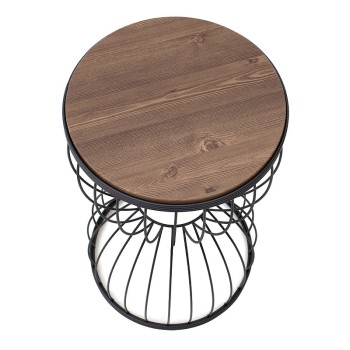 Βοηθητικό τραπεζάκι Art Maison Αστακός - Black Walnut (35x35x58εκ.)
